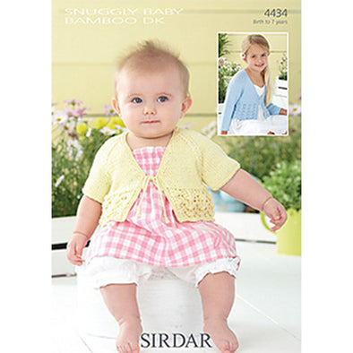 Sirdar 4434 Baby Bamboo DK Cardigan