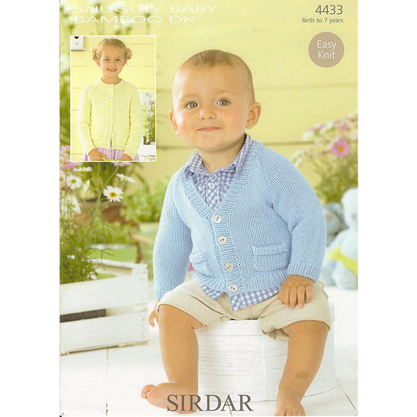 Sirdar 4433 Baby Bamboo DK Cardigan