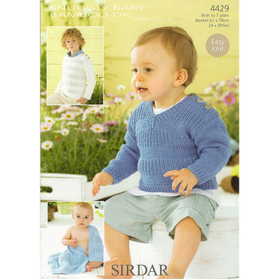Sirdar 4429 Baby Bamboo DK Sweater
