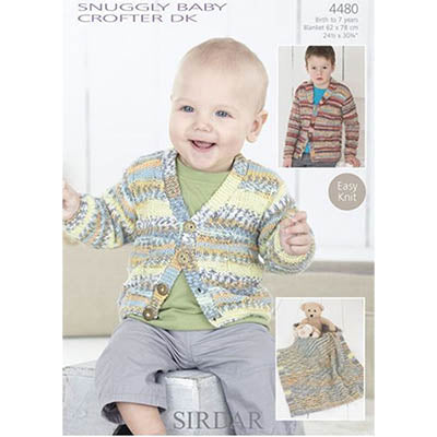 Sirdar 4480 Baby Crofter Cardigan