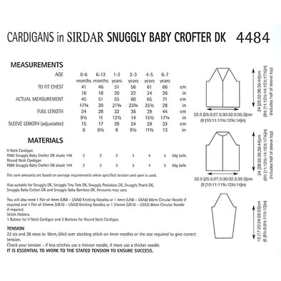Sirdar 4484 Baby Crofter Cardigan