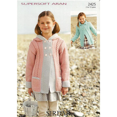 Sirdar 2425 Supersoft Aran Coat Sweater
