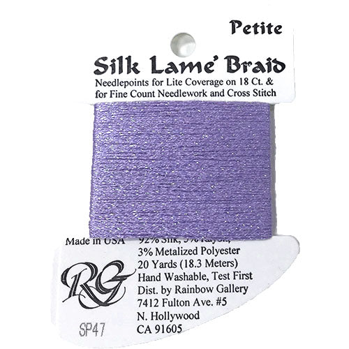 Petit Silk Lame Braid  47 Lavendar Blue