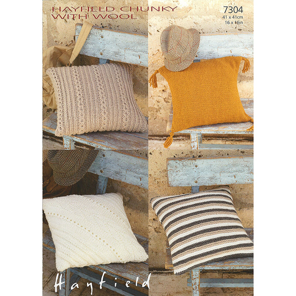 HAYFIELD 7304 Chunky with Wool Pillows