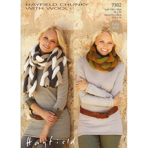 HAYFIELD 7302 Chunky With Wool Snood