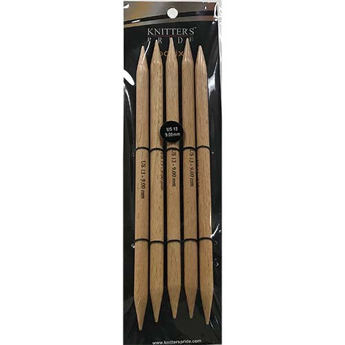 Double Pointed  9.00mm 20cm Basix Wood
