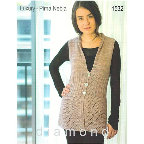 Diamond 1532 Pima Nebla - Luxury Cardigan