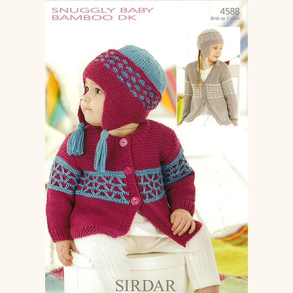 Sirdar 4588 Baby Bamboo Cardigan Set