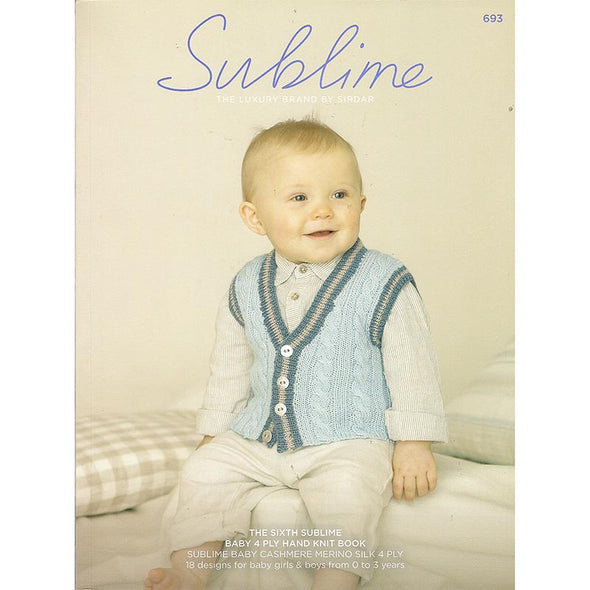 Sublime  693 Sixth Baby 4 Ply Baby Cashmere Merino Book