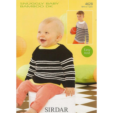 Sirdar 4628 Baby Bamboo Sweater