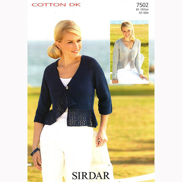 Sirdar 7502 Cotton DK Cardigans