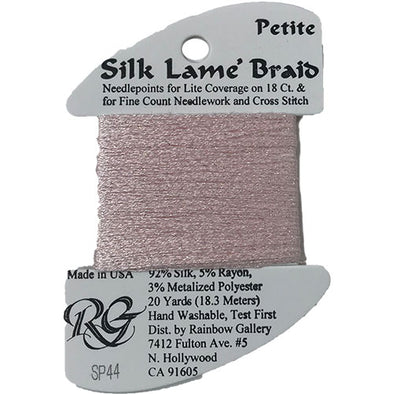 Petit Silk Lame Braid  44 Light Shell Pink