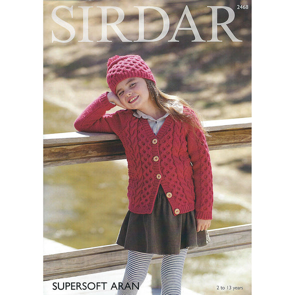 Sirdar 2468 Supersoft Aran Cardigan