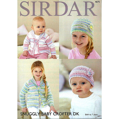 Sirdar 4675 Baby Crofter DK hats