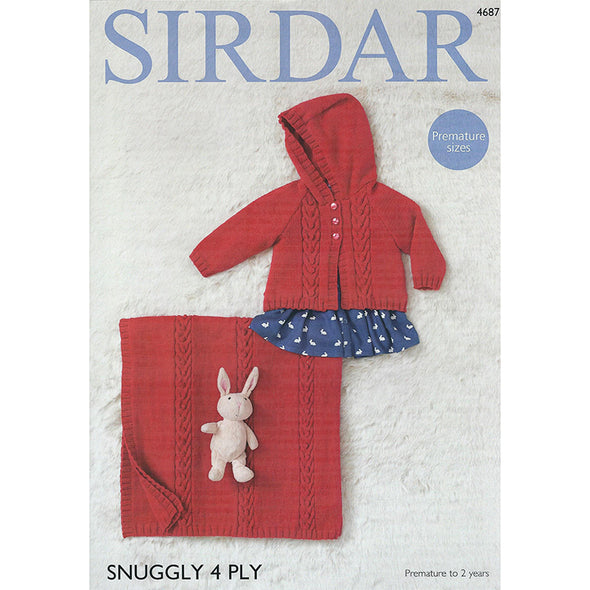 Sirdar 4687 Snuggly 4ply Hoodie