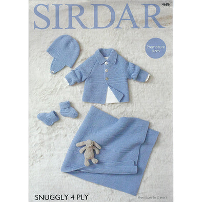 Sirdar 4686 Snuggly 4ply Jacket & Blanket