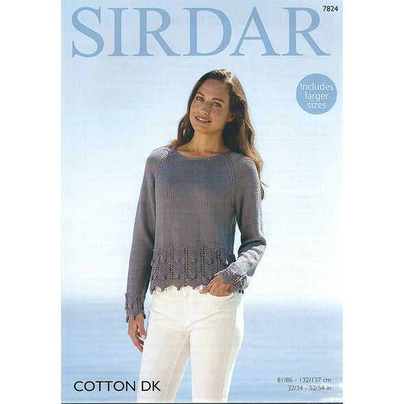 Sirdar 7824 Cotton DK Sweater