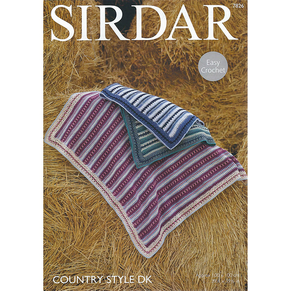 Sirdar 7826 Country Style Blanket