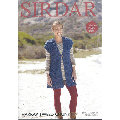 Sirdar 7849 Harrap Tweed Chunky Tunic