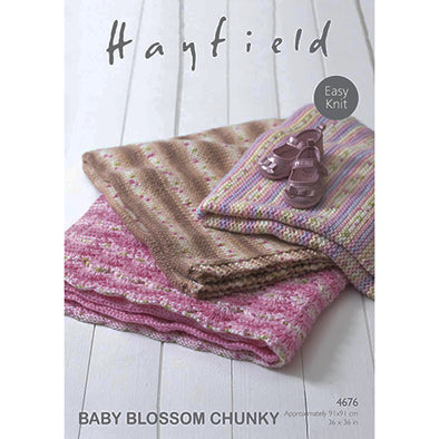 HAYFIELD 4676 Baby Blossom Chunky Blanket