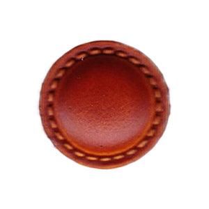 Button 723584PB Medium Red/Orange Brown 18mm