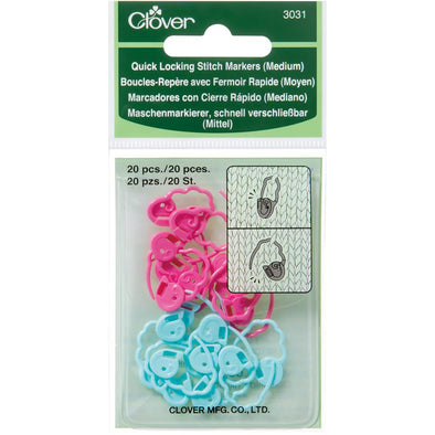 Stitch Markers Quick Locking Clover 3031