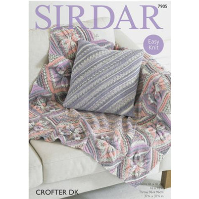 Sirdar 7905 Crofter DK throw/cushion