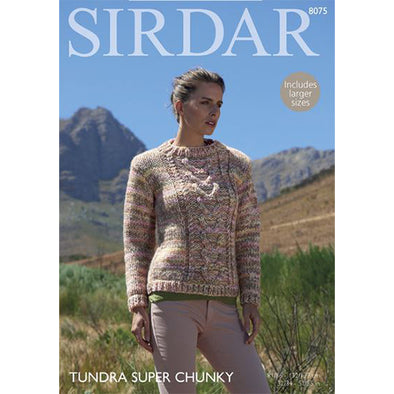 Sirdar 8075 Tundra Sweater cables