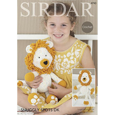 Sirdar 4743 Snuggly Spots Lion toy