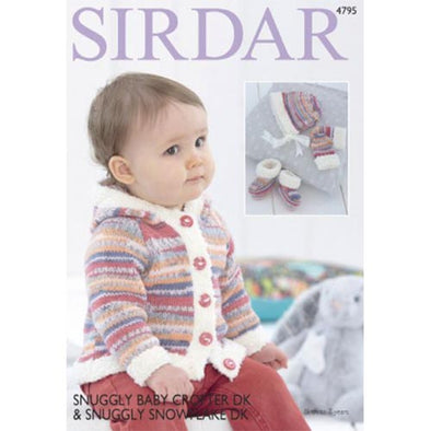 Sirdar 4795 Baby Crofter Cardigan and Accessories