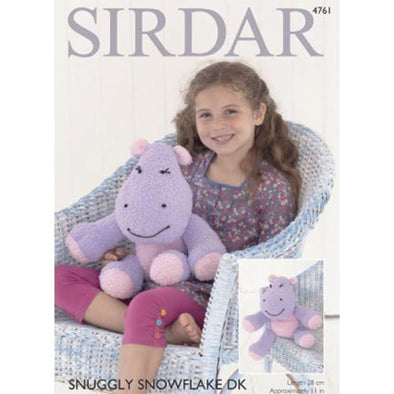 Sirdar 4761 Snowflake DK Hippopotamus Toy