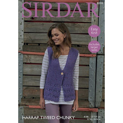 Sirdar 8014 Harrap Tweed Chunky Vest