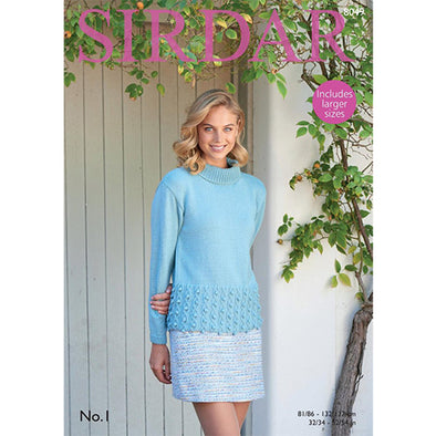 Sirdar 8049 No 1 DK Cable Sweaters