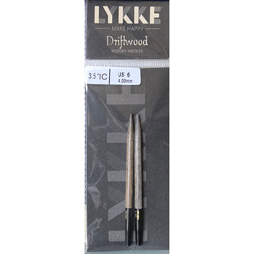 Circular Needle Tips Lykke 4.00mm Driftwood 3.5"