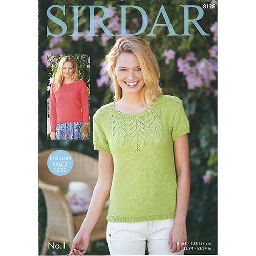 Sirdar 8128 Short Sleeved Top