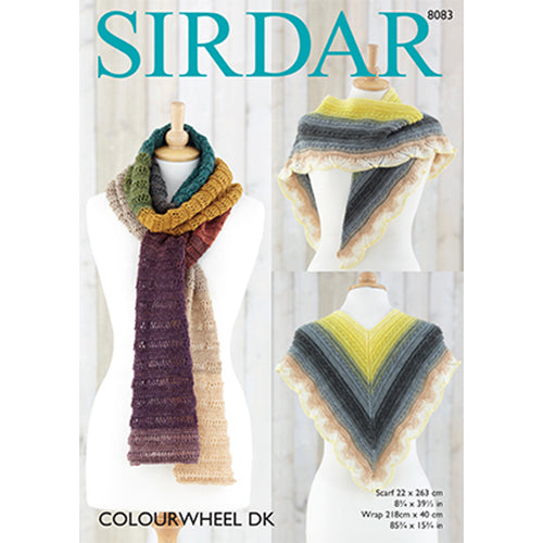 Sirdar 8083 Colourwheel DK Scarf