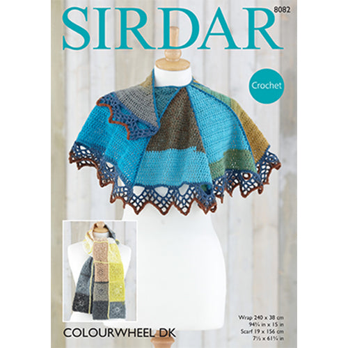 Sirdar 8082 Colourwheel DK Wrap and Scarf