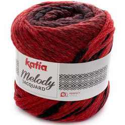 Melody Jacquard 254 Red Black