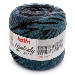 Melody Jacquard 256 Med Blue Black