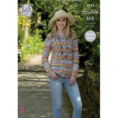 King Cole 4955 Drifter DK Sweater and Cardigan