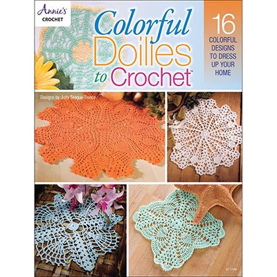 ANNIE'S 871749 Colorful Doilies to Crochet