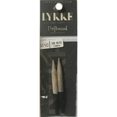 Circular Needle Tips Lykke 7.00 Driftwood 3.5"