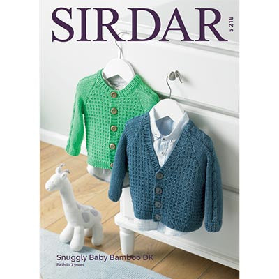 Sirdar 5218 Baby Bamboo Cardigans