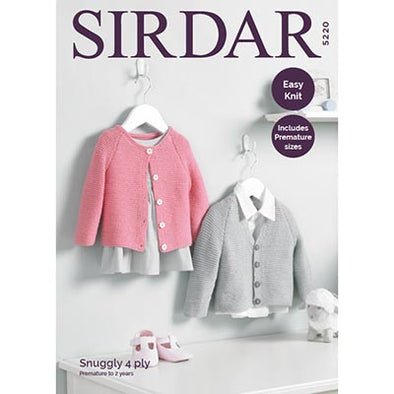 Sirdar 5220 Snuggly 4ply Cardigans