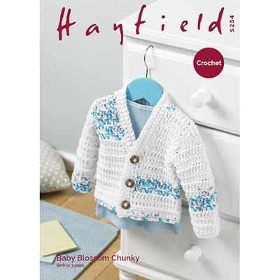 Hayfield 5234 Baby Blossom Chunky Cardigan