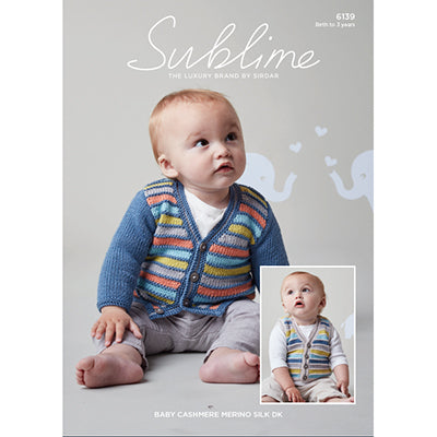 Sublime 6139  Baby Cashmere Merino Silk Jacket DK