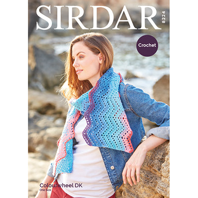 Sirdar 8224 Colourwheel Dk Scarf