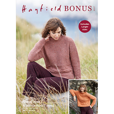 HAYFIELD 8227 Aran Ladies Sweater