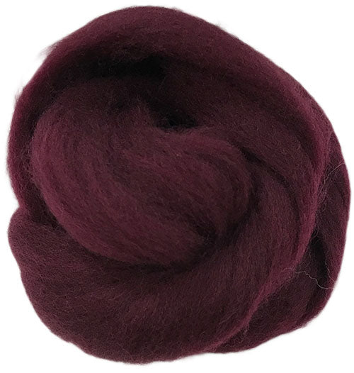 Corriedale Fibre 039 Aubergine