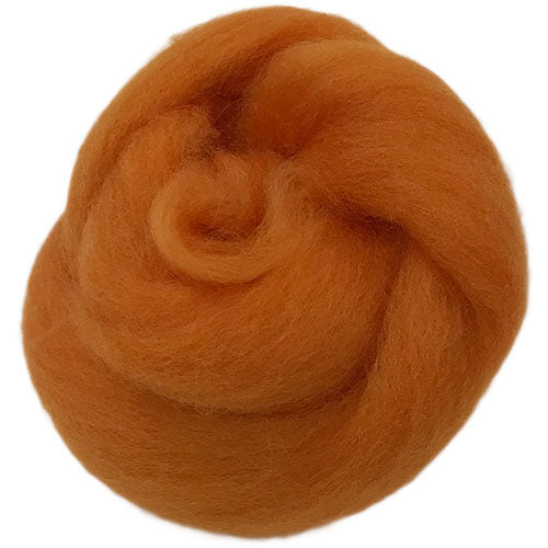 Corriedale Fibre 048 Tangerine